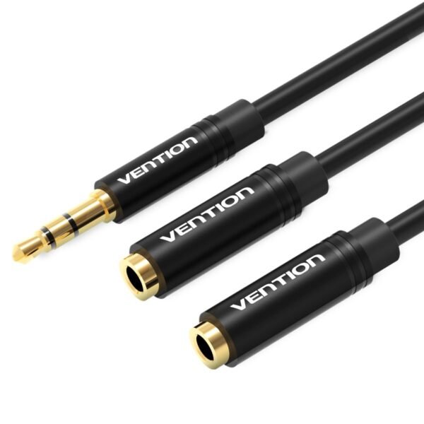 Cabo Duplicador de Áudio Fone 1 Entrada 2 Saídas Som - Vention