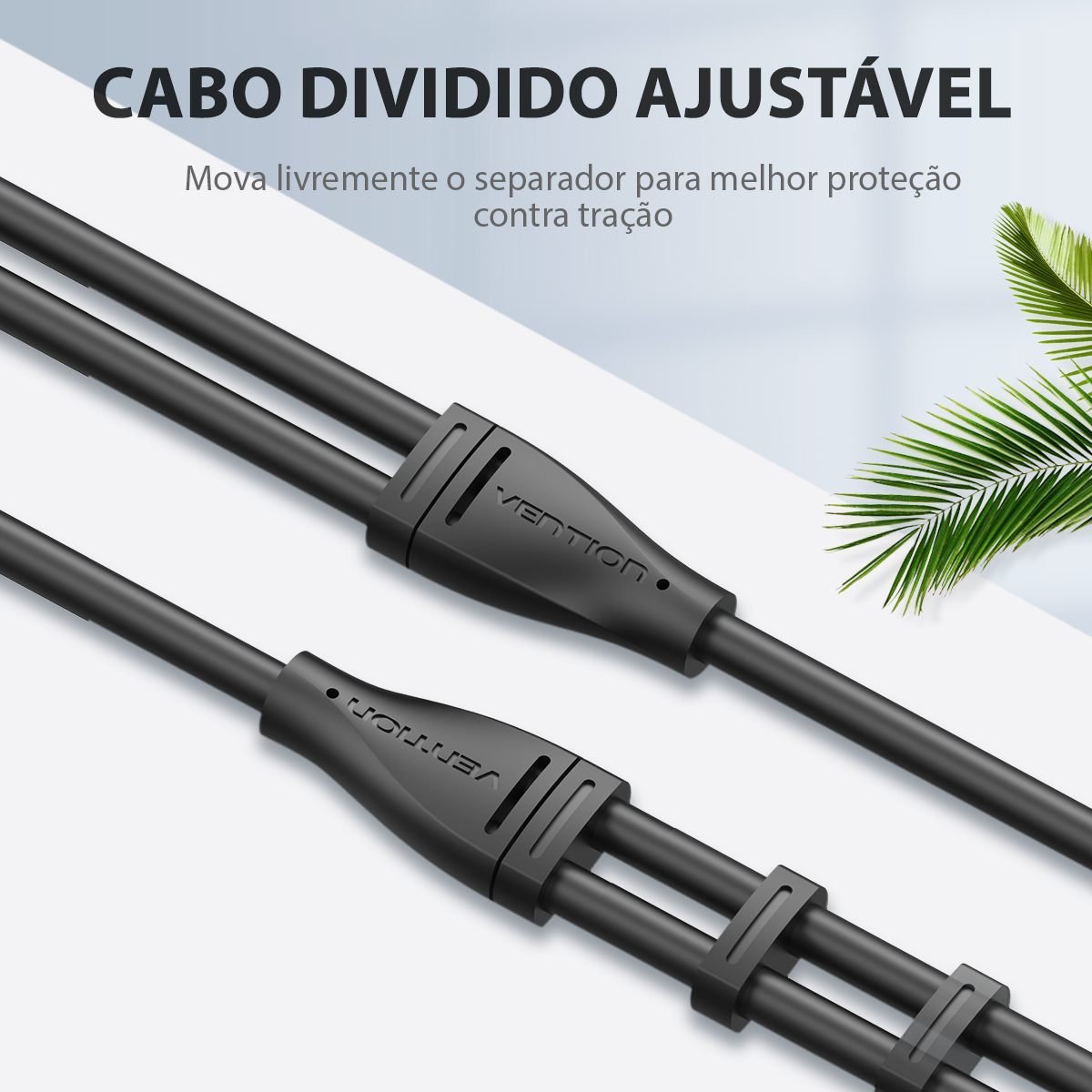 Cabo Duplicador de Áudio Fone 1 Entrada 2 Saídas Som - Vention - Imagem 4