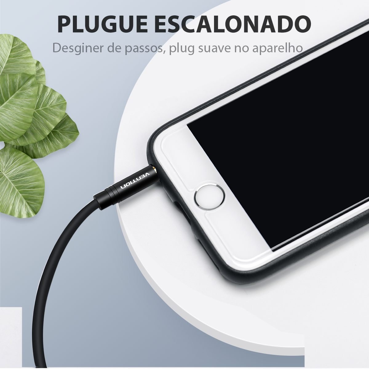 Cabo Duplicador de Áudio Fone 1 Entrada 2 Saídas Som - Vention - Imagem 8