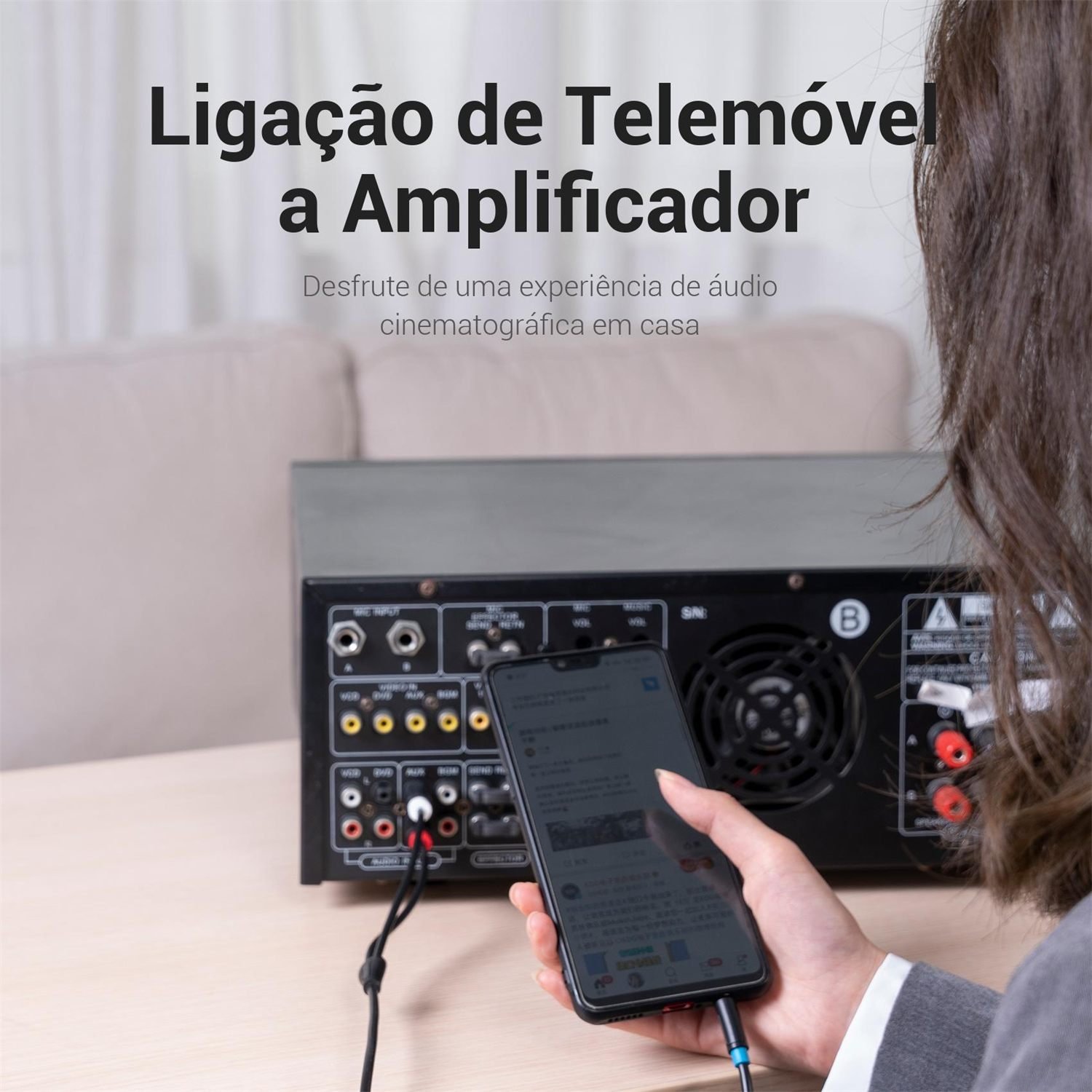 Cabo Auxiliar Áudio P2 Estéreo para 2 RCA Som DJ BCL - Vention - Imagem 7