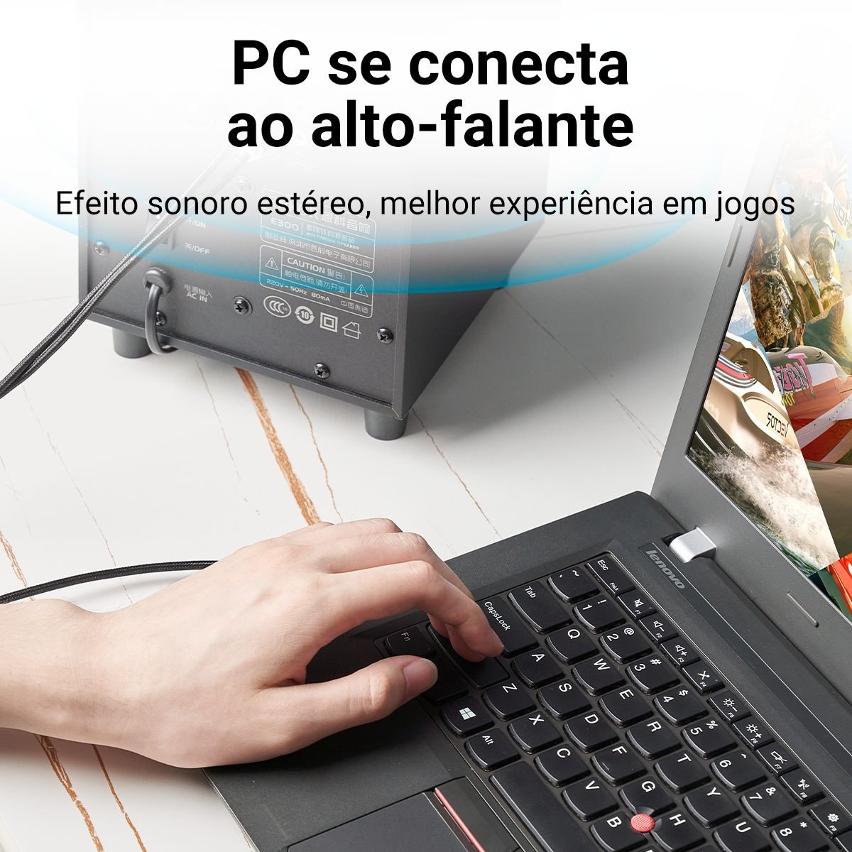 Cabo Auxiliar Áudio P2 Estéreo para RCA Som DJ - Vention - Imagem 6