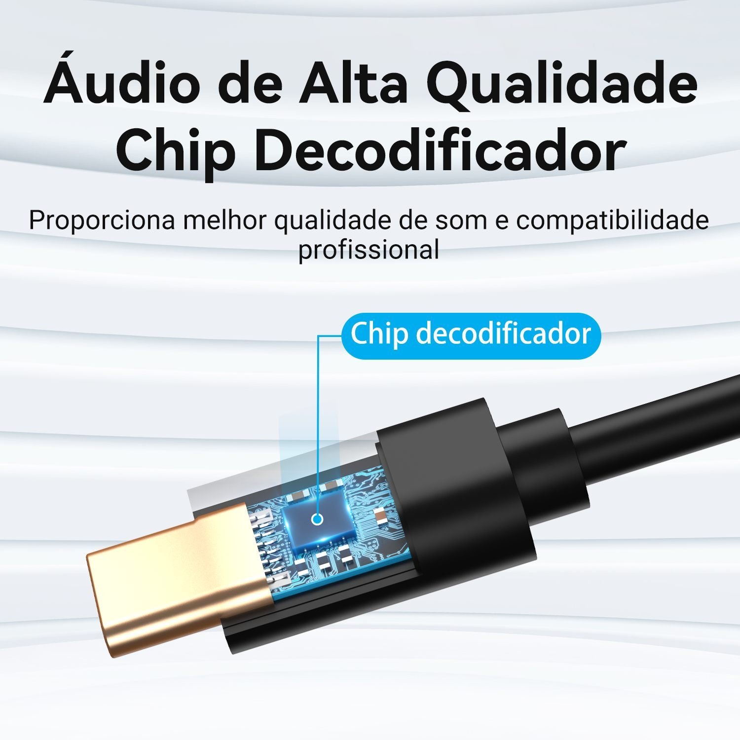 Cabo Adaptador USB C x 2 RCA Notebook Celular - Vention - Imagem 5