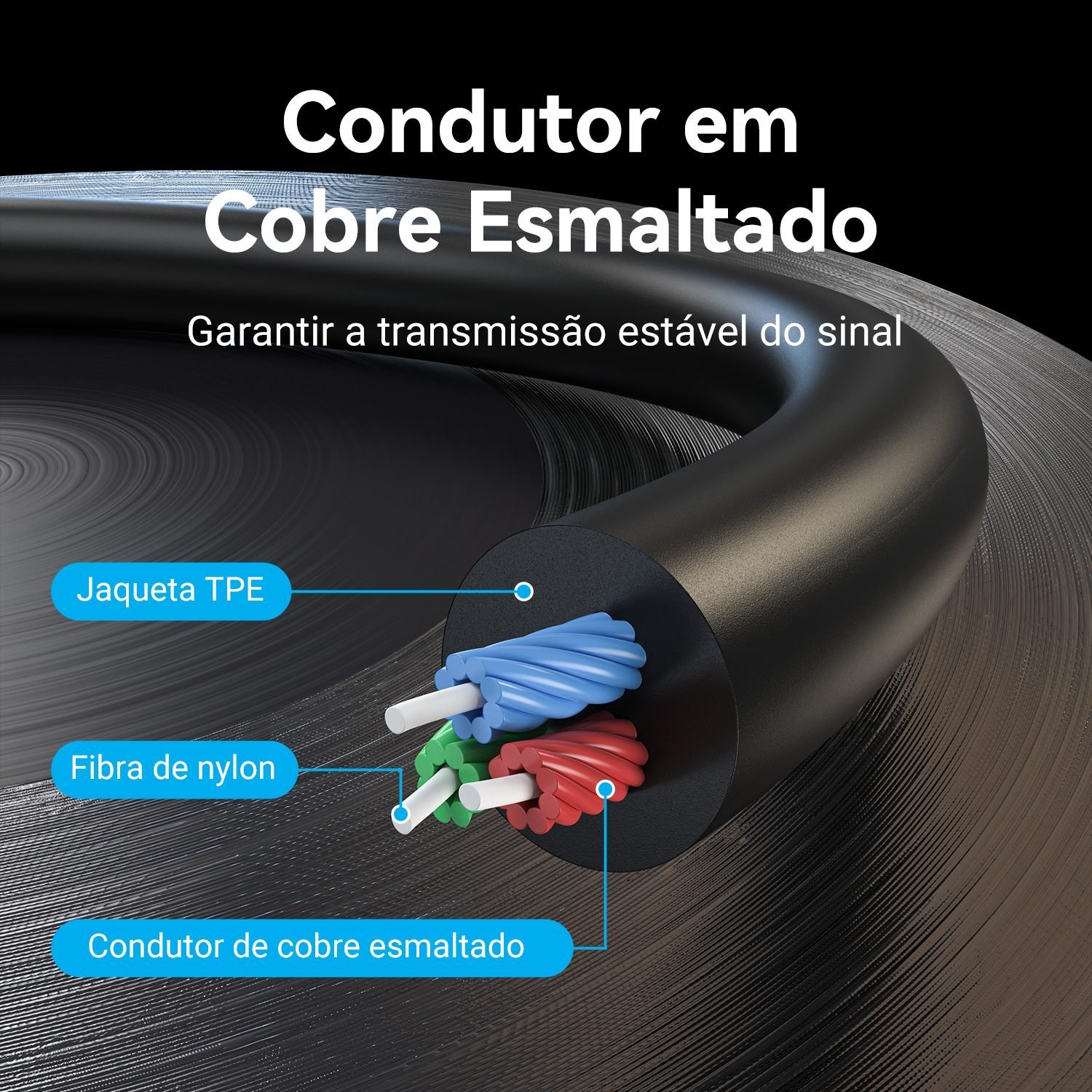 Cabo Adaptador USB C x 2 RCA Notebook Celular - Vention - Imagem 9