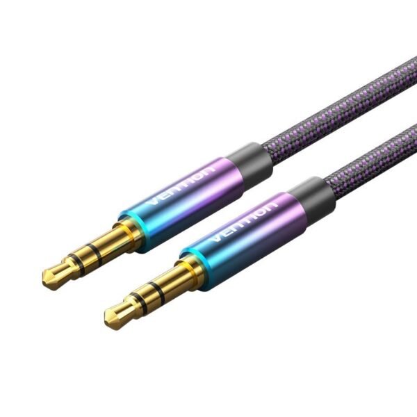 Cabo Auxiliar P2 x P2 Estéreo Hifi Banhado Ouro BKA - Vention