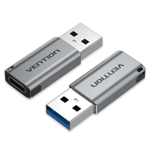 Adaptador OTG USB 3.0 Macho para USB Tipo C Fêmea - Vention