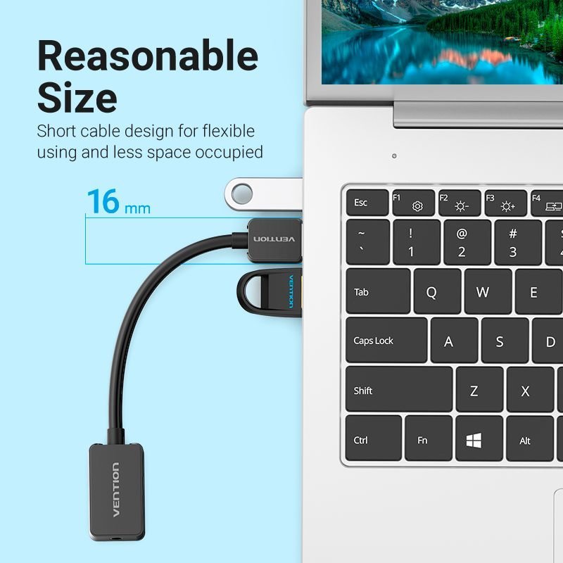 Adaptador USB para P3 Fone Microfone Placa Som CDZ - Vention - Imagem 6