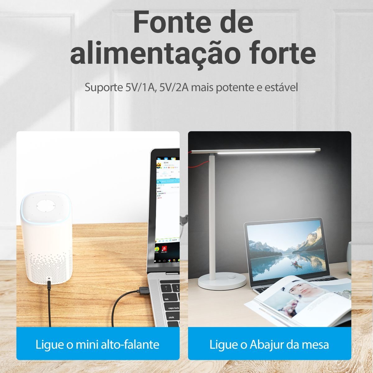 Cabo de Força USB Macho para Plug DC 3.5mm Tablet - Vention - Imagem 5
