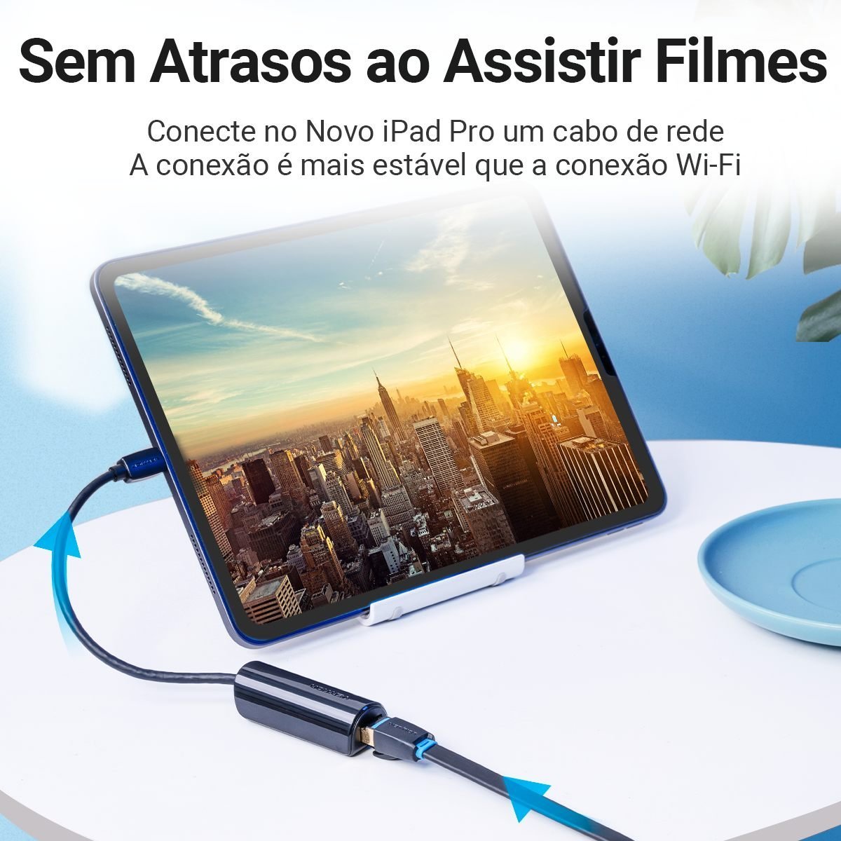 Adaptador Tipo C para Cabo Internet Celular Notebook - Vention - Imagem 5