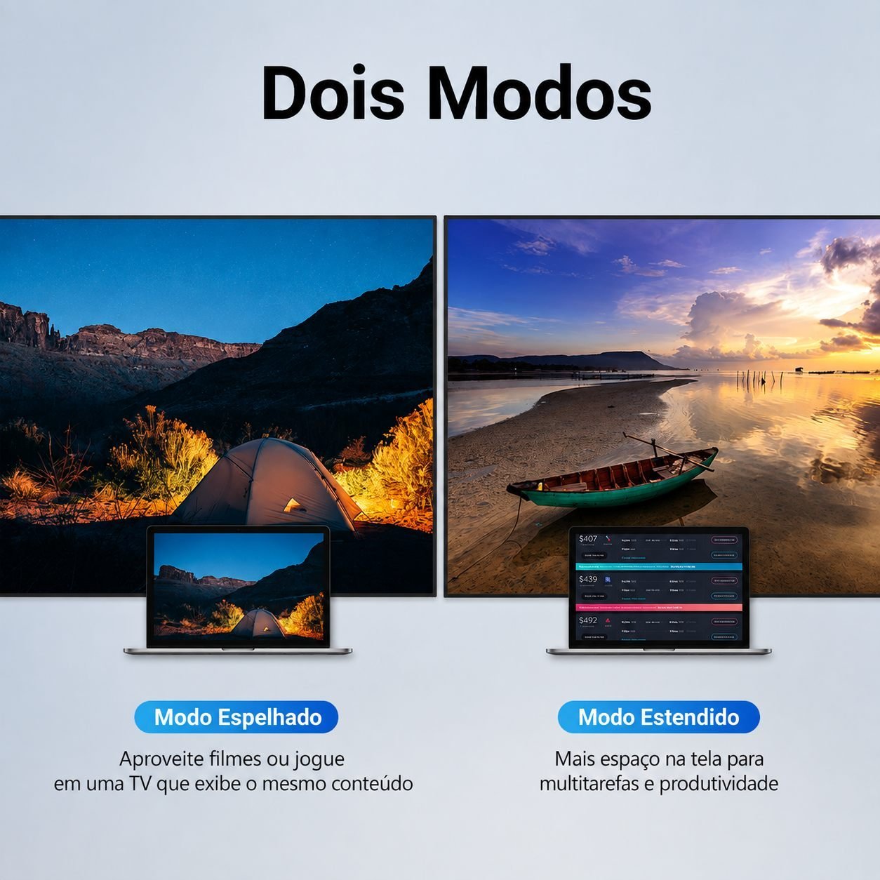 Cabo USB-C para HDMI 4K@30Hz Notebook Tablet Monitor - Vention - Imagem 2