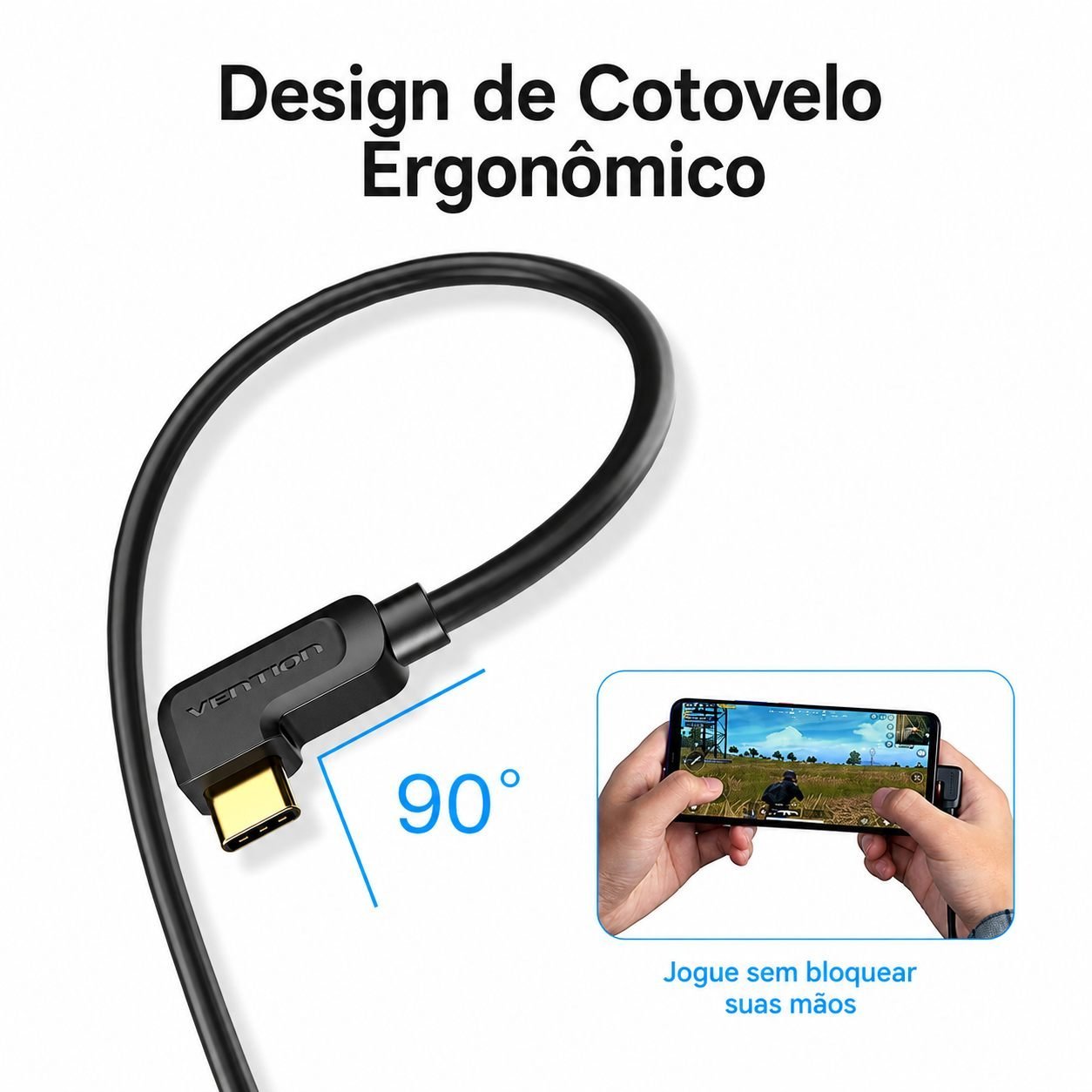 Cabo USB-C para HDMI 4K@30Hz Notebook Tablet Monitor - Vention - Imagem 6
