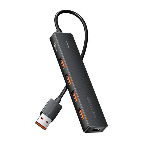Hub USB 5 em 1 USB Gen 3.2 10 Gbps com Alimentação - Vention