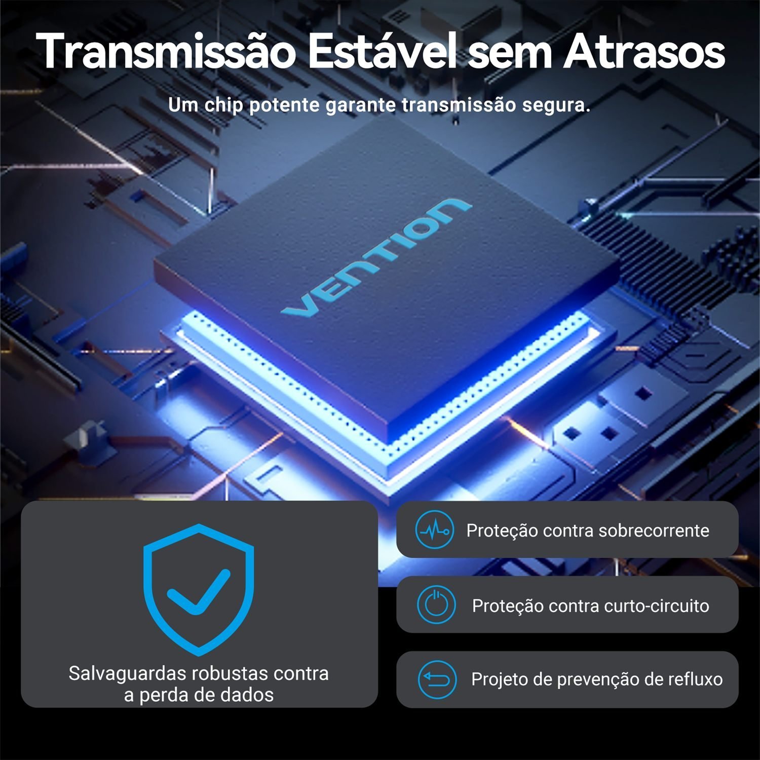 Hub USB 5 em 1 USB Gen 3.2 10 Gbps com Alimentação - Vention - Imagem 6