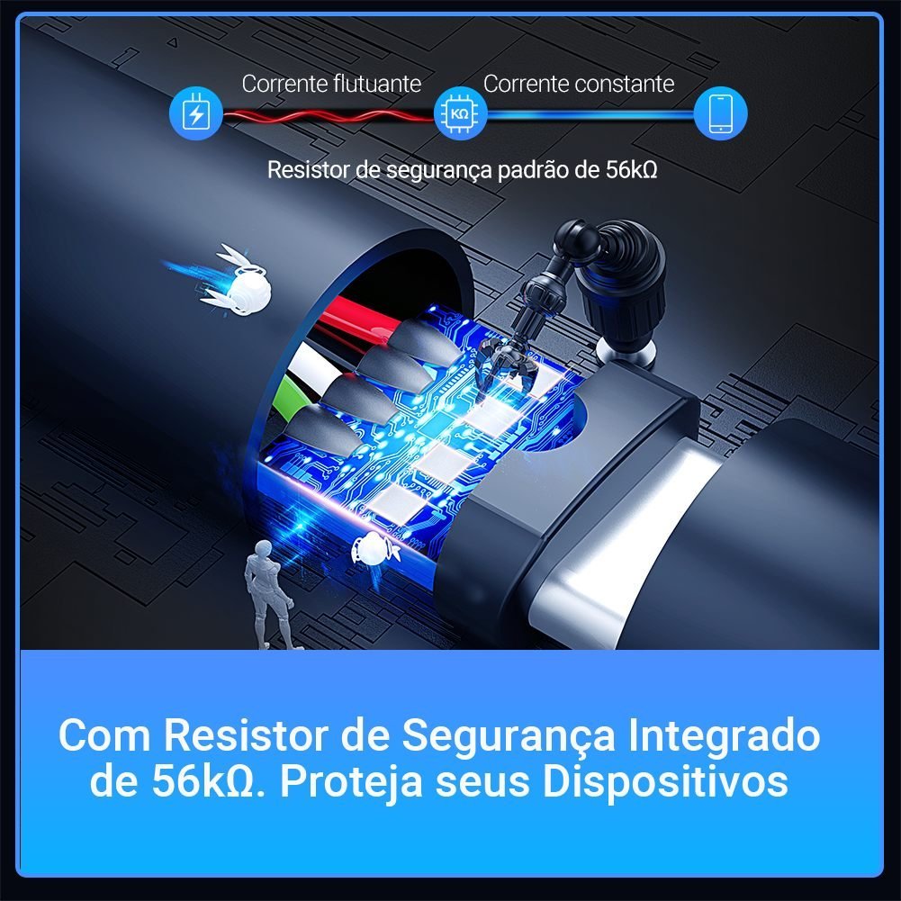 Cabo Carregador de Celular USB Tipo C Curto - Vention - Imagem 6