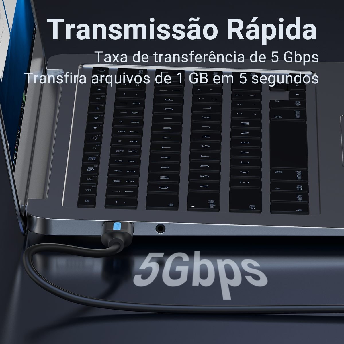 Cabo USB Macho Duas Ponta 3.0 Alta Velocidade - Vention - Imagem 4