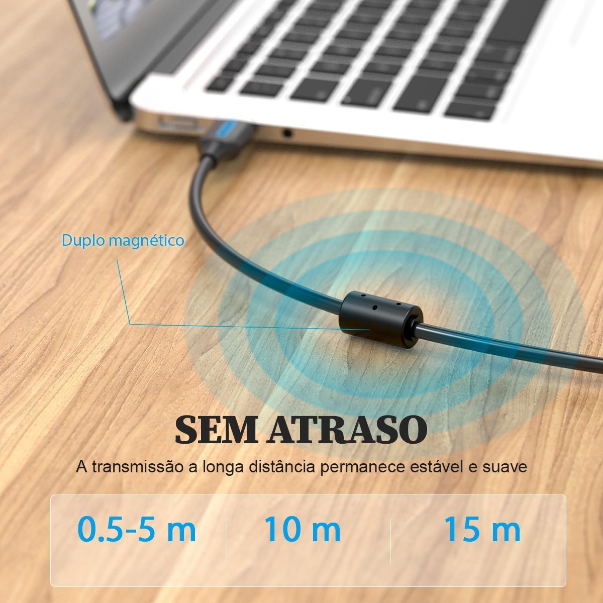 Cabo Impressora USB 2.0 Tipo A para Tipo B - Vention - Imagem 4