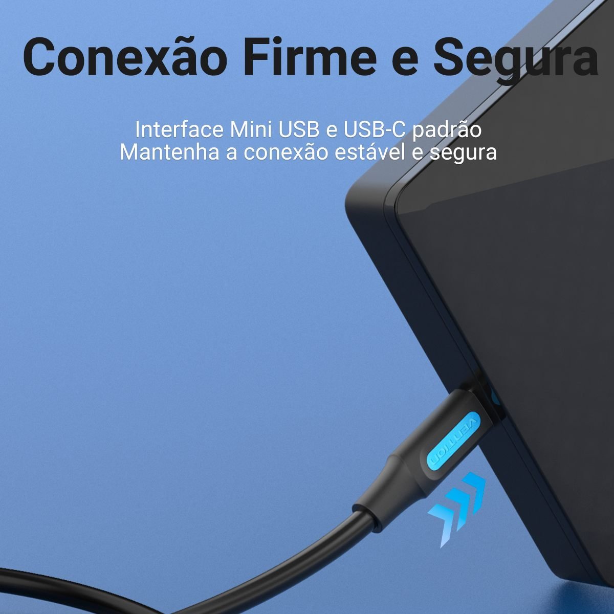 Cabo de Dados e Alimentação Tipo C para Mini USB - Vention - Imagem 9