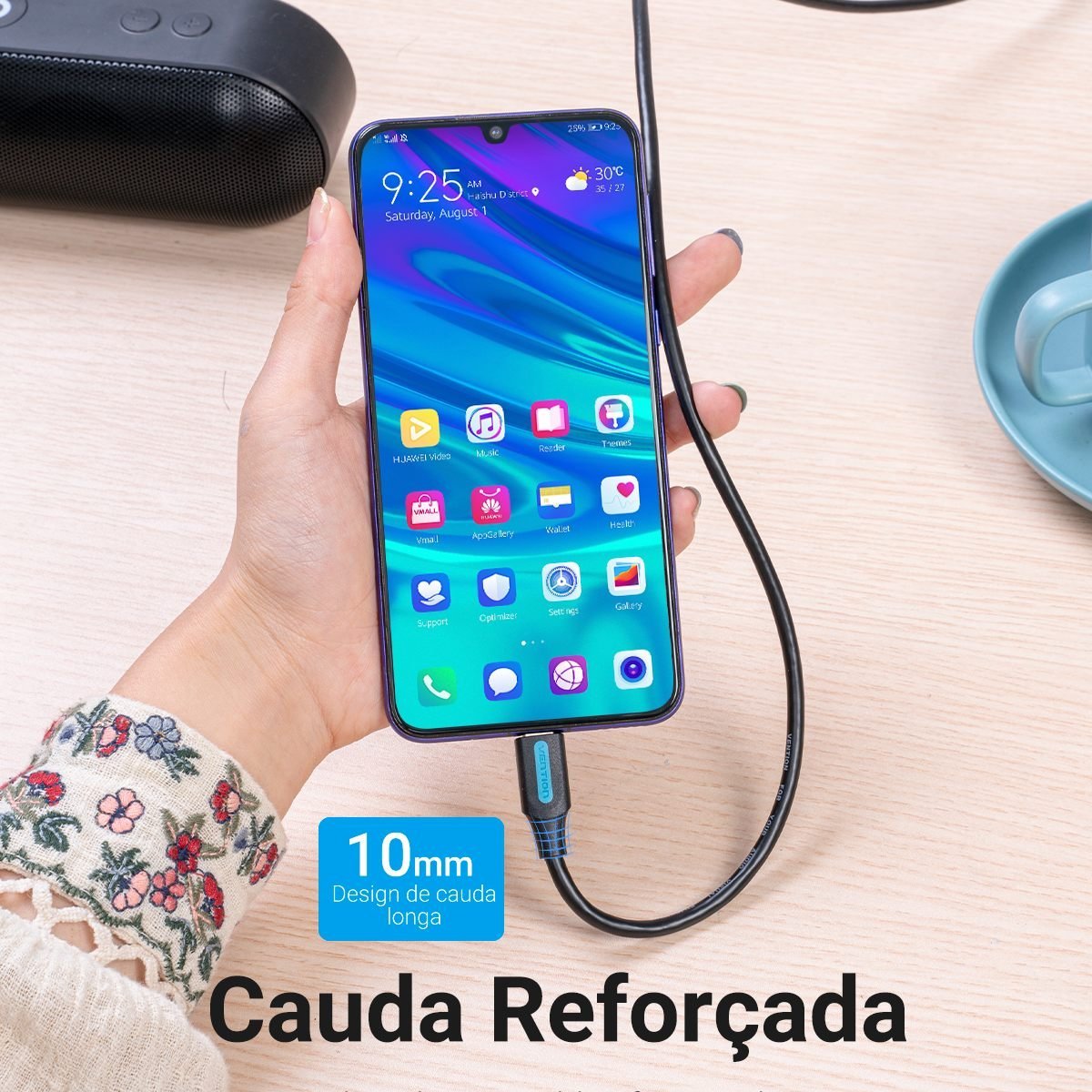 Cabo Carregador Tipo C x USB 3.0 Celular HD 3A - Vention - Imagem 9