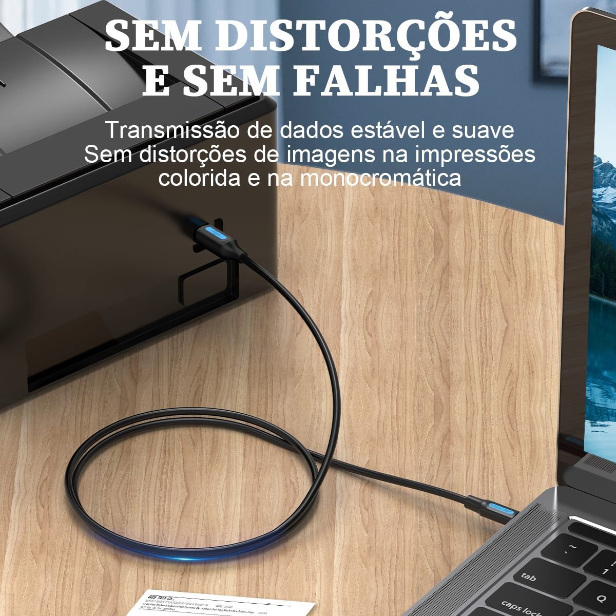 Cabo Impressora USB-C para USB Tipo-B 2.0 Printer - Vention - Imagem 7
