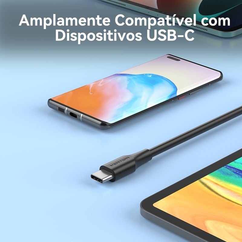 Cabo Carregador Rápido para Celular USB C - Vention - Imagem 9