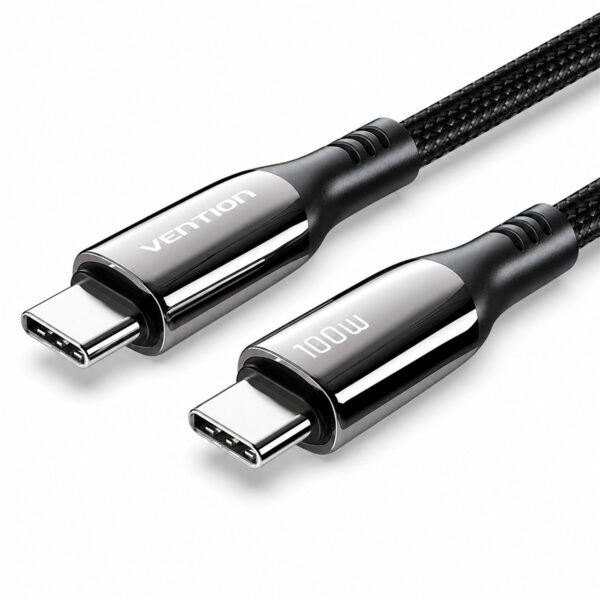 Cabo Carregador Celular Turbo USB-C 100W 5A - Vention