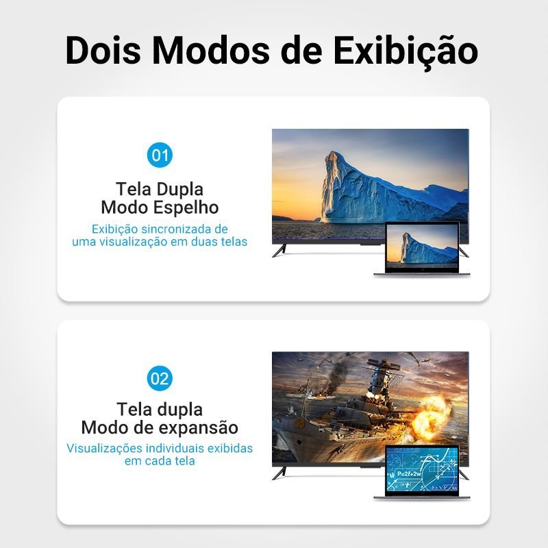 Cabo VGA para Monitor Lcd PC TV Projetor HD - Vention - Imagem 4