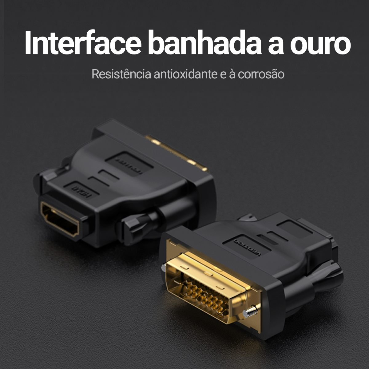 Adaptador DVI 24+1 24+5 x HDMI Monitor Notebook HD - Vention - Imagem 4