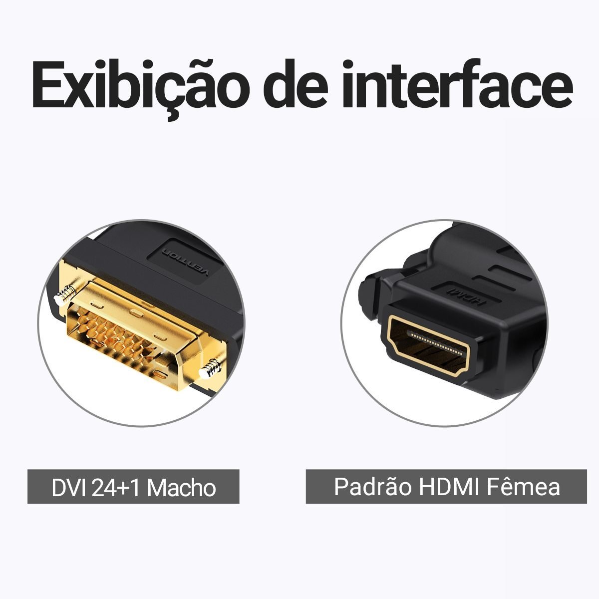 Adaptador DVI 24+1 24+5 x HDMI Monitor Notebook HD - Vention - Imagem 6