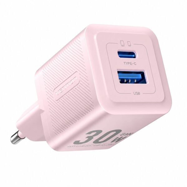Carregador Turbo 30W GaN 2 Portas 2x1 USB-C + USB-A - Vention