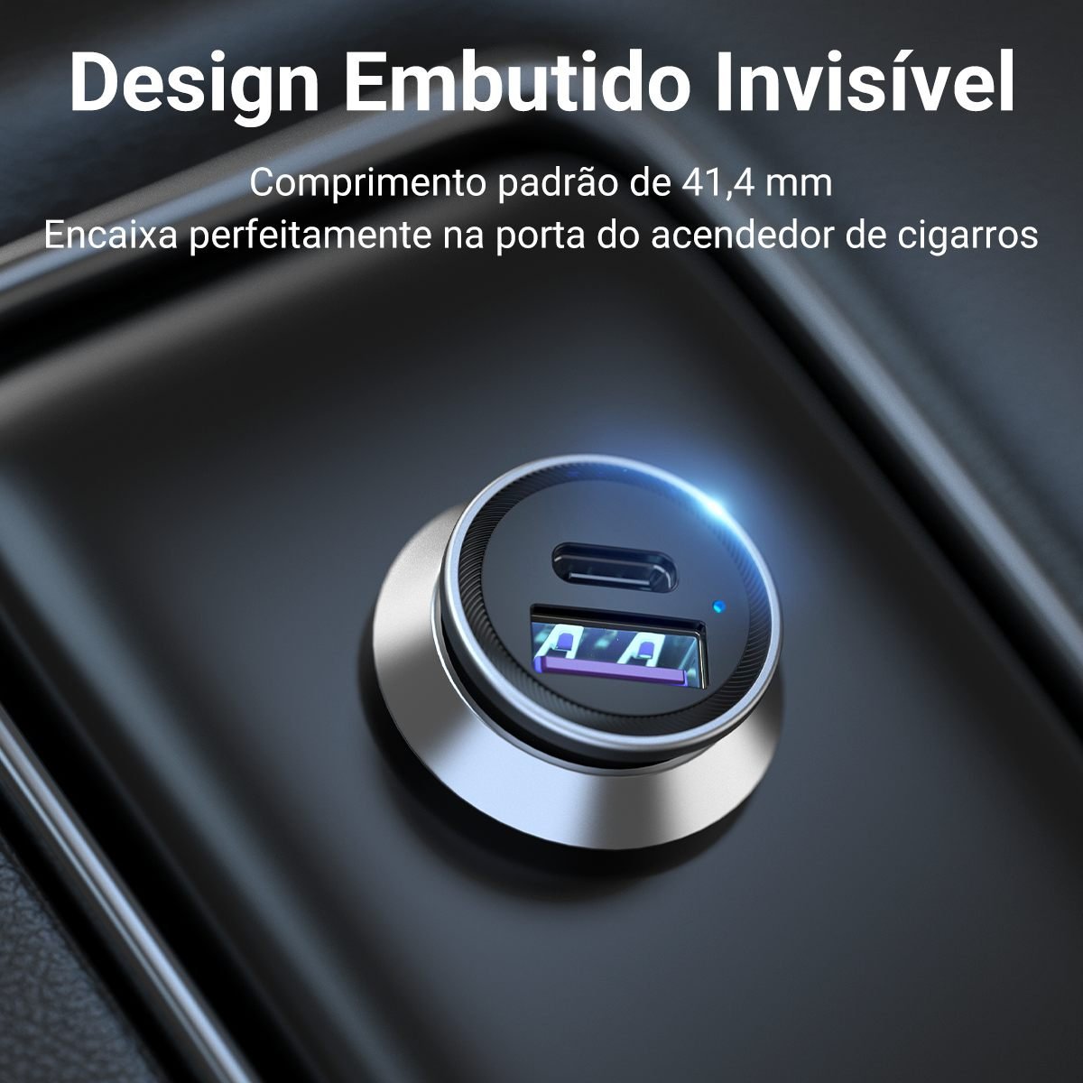 Carregador Celular Acendedor Cigarro Usb+tipo C 30W - Vention - Imagem 7