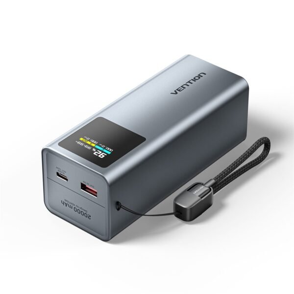 Power Bank 20000mAh 100W USB-C + USB-A Visor Digital PD - Vention