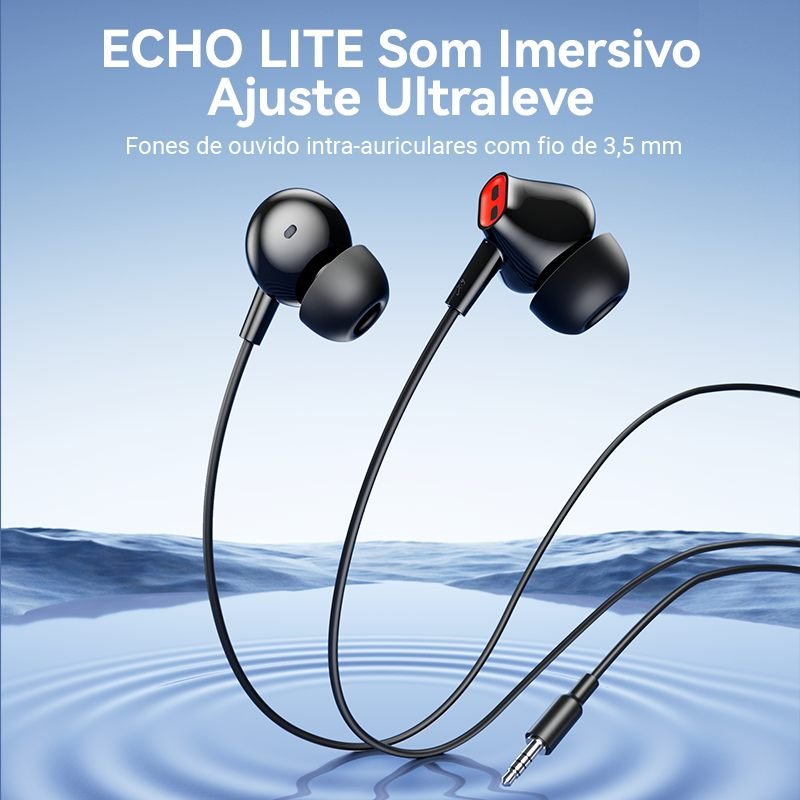 Fone de Ouvido P2 Intra-Auricular com Fio Preto - Vention - Imagem 2