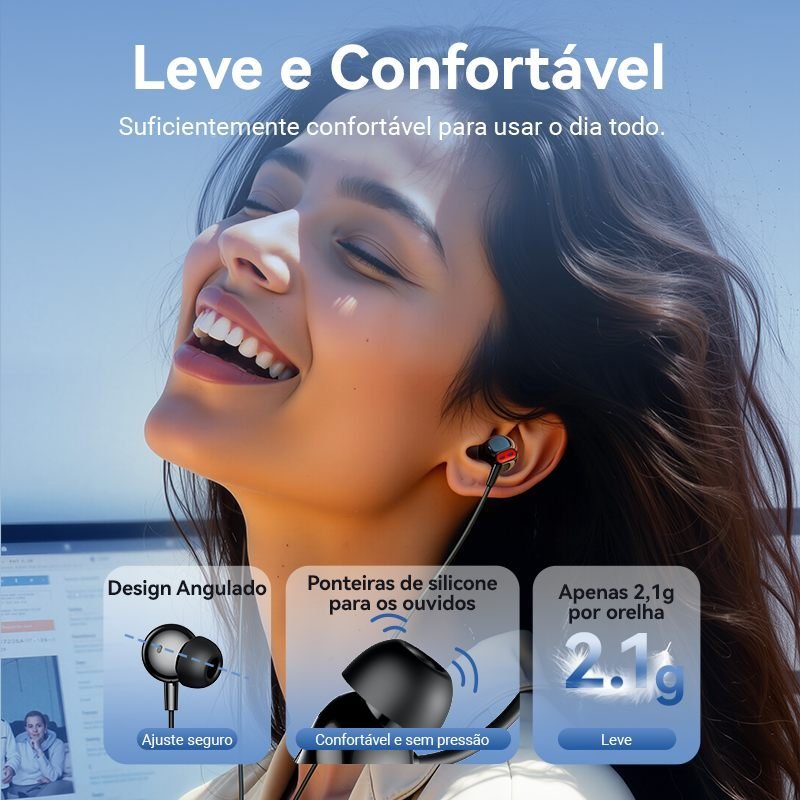 Fone de Ouvido P2 Intra-Auricular com Fio Preto - Vention - Imagem 9