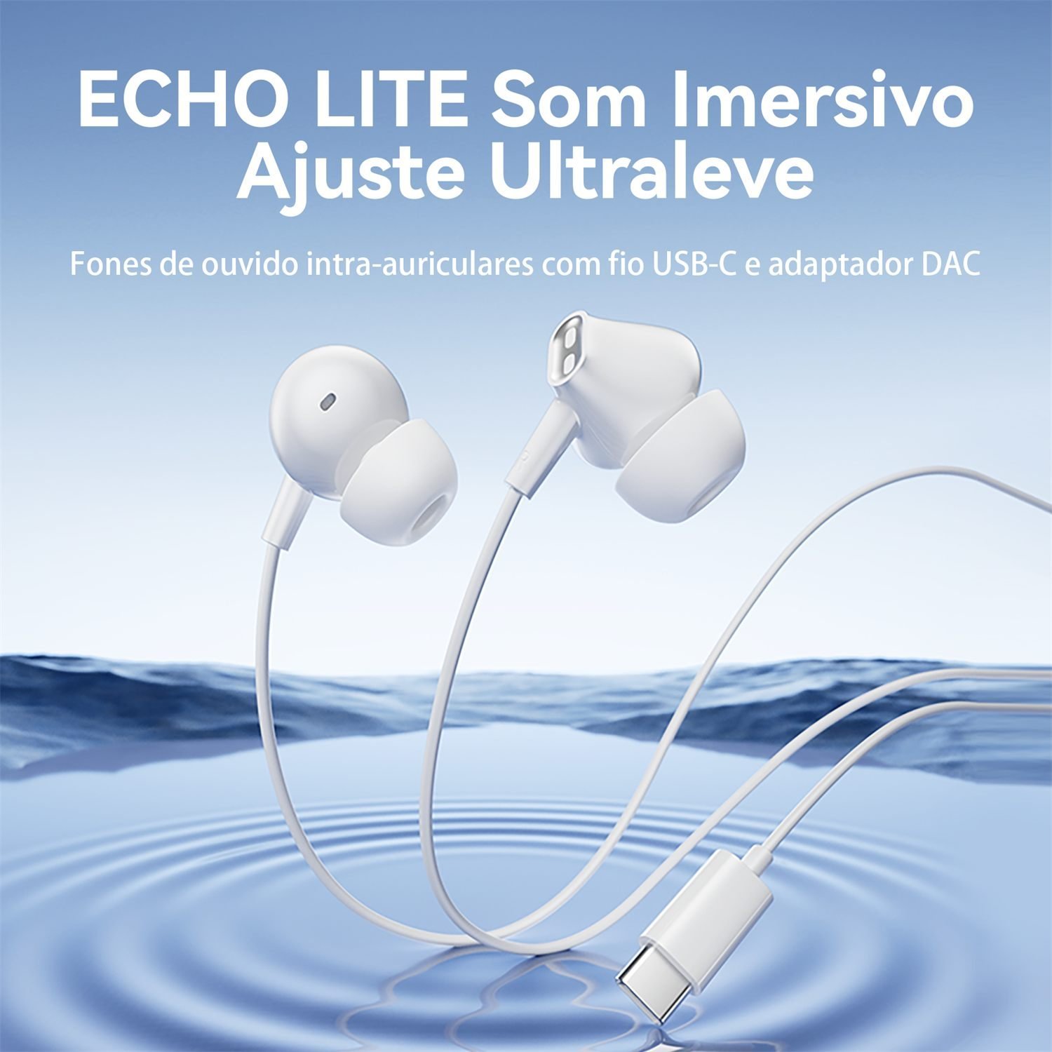 Fone Ouvido USB-C IN-Ear com Fio e Microfone Celular - Vention - Imagem 2