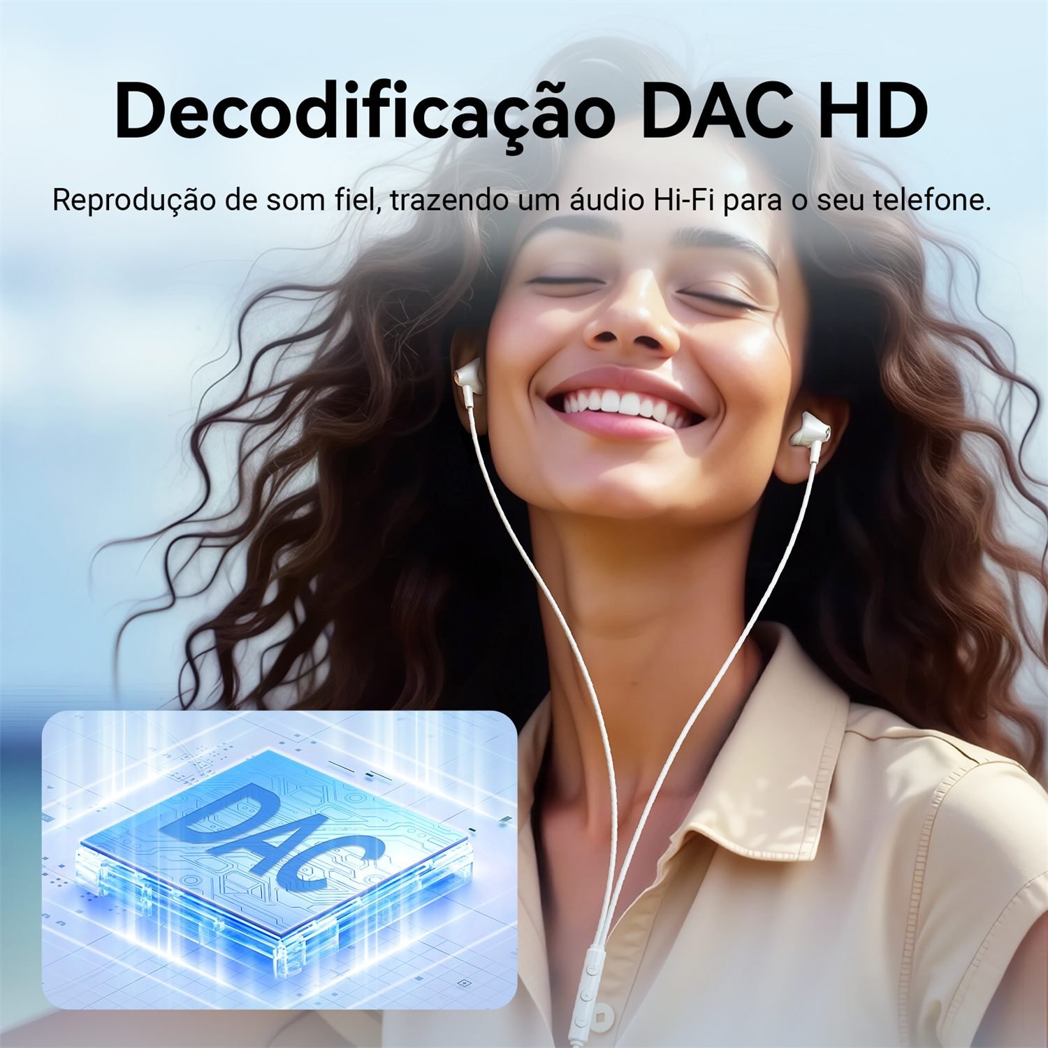 Fone Ouvido USB-C IN-Ear com Fio e Microfone Celular - Vention - Imagem 3