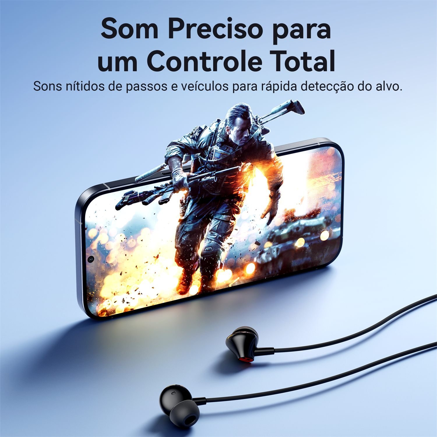 Fone Ouvido USB-C IN-Ear com Fio e Microfone Celular - Vention - Imagem 4