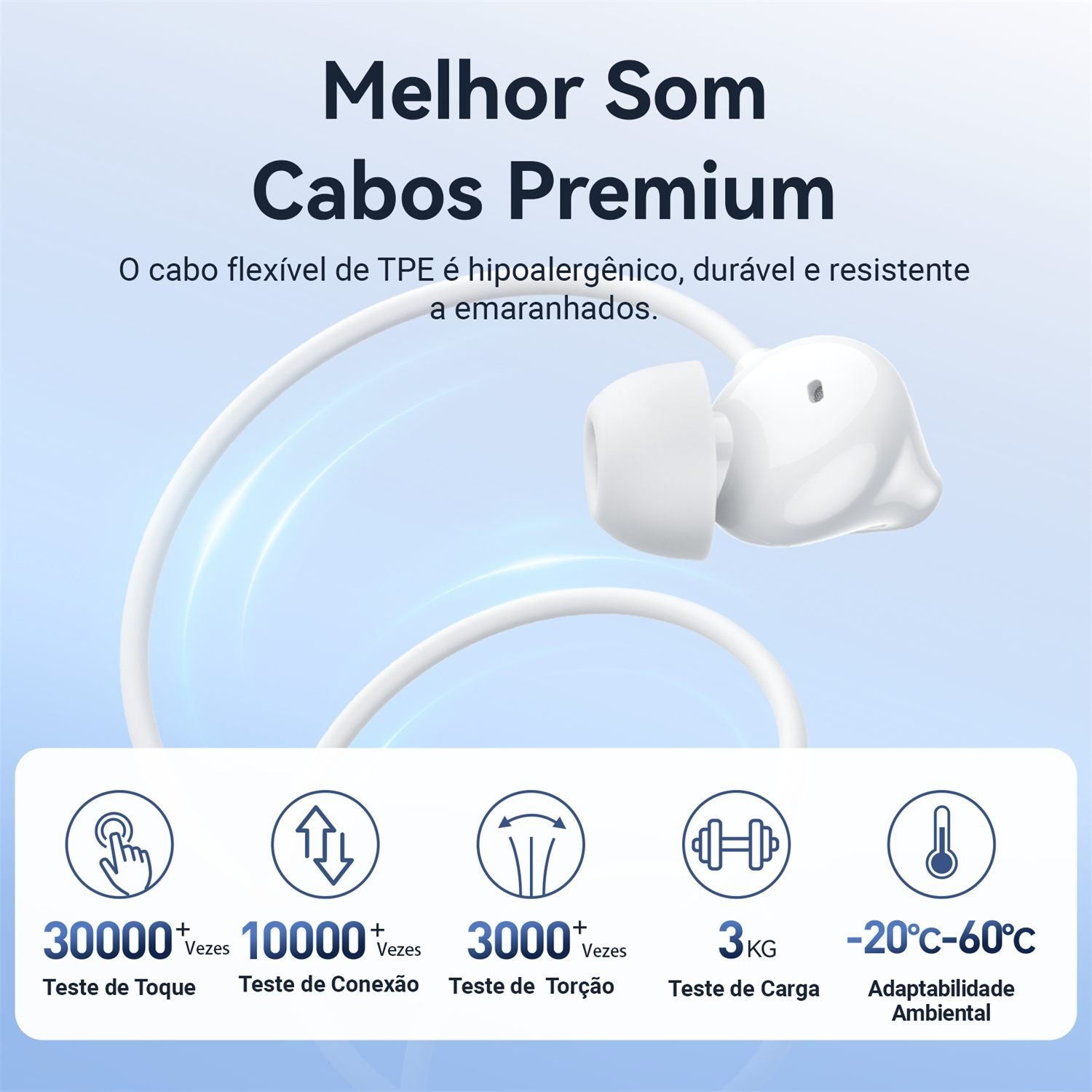 Fone Ouvido USB-C IN-Ear com Fio e Microfone Celular - Vention - Imagem 7