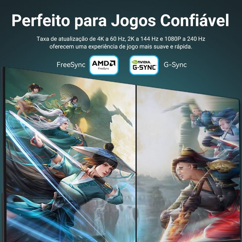 Cabo DisplayPort 1.2 4K Freesync Gsync 144Hz - Vention - Imagem 3