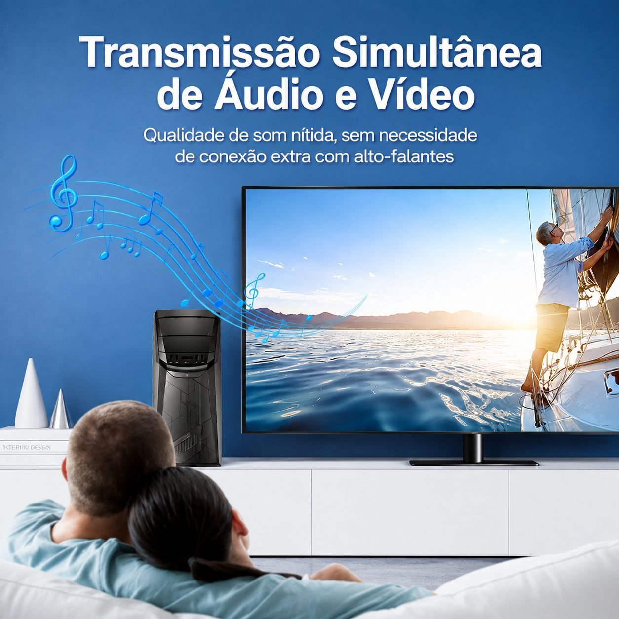 Adaptador DisplayPort Macho para HDMI Fêmea 1080p 1080p@60Hz - Vention - Imagem 4