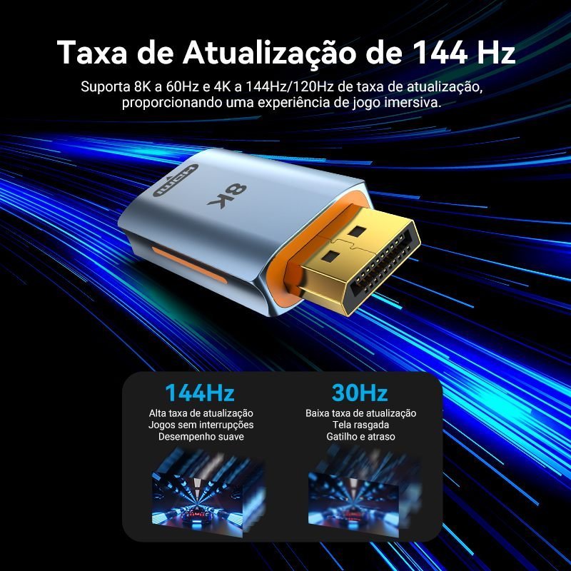 Adaptador Conversor 8K 60Hz DisplayPort para HDMI - Vention - Imagem 4