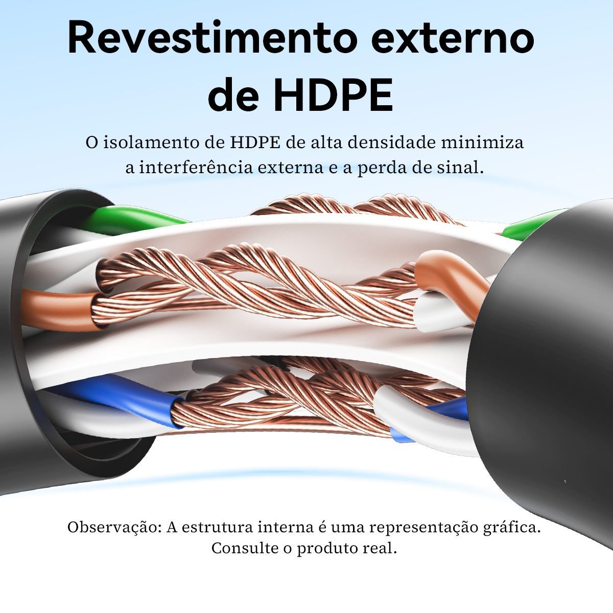 Cabo Rede Cat6 Ethernet Lan Giga 10/1000 - Vention - Imagem 6