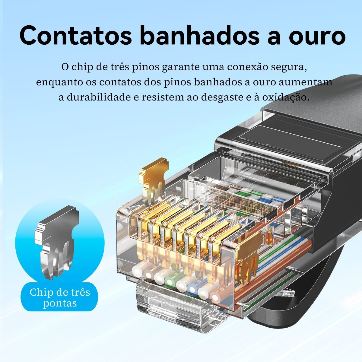 Cabo Rede Cat6 Ethernet Lan Giga 10/1000 - Vention - Imagem 7
