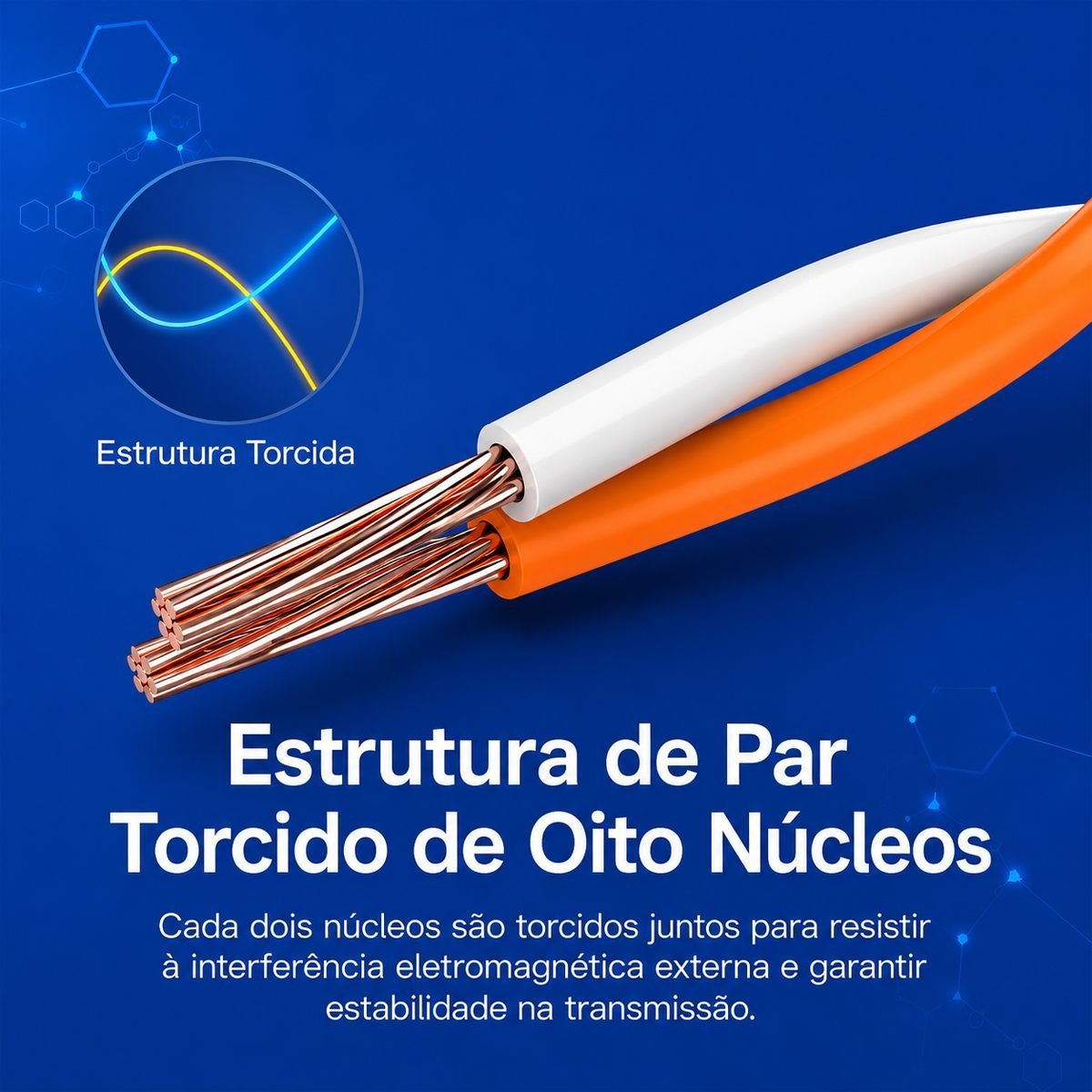 Cabo Rede Cat7 Flat Ethernet Lan Giga 10 Gbps - Vention - Imagem 6
