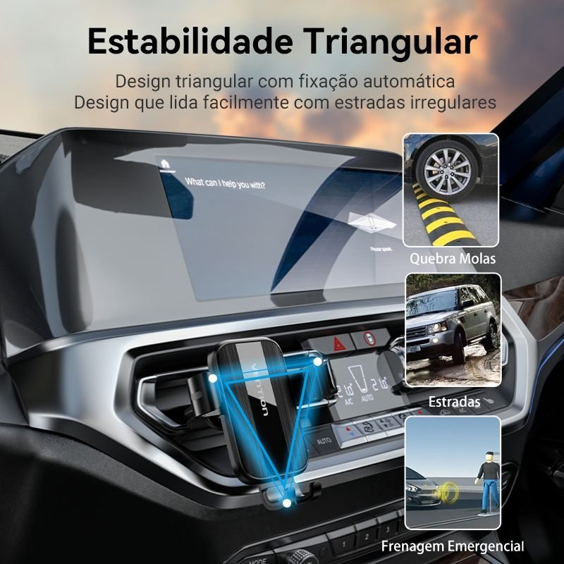 Suporte Veicular Celular Gps Carro AR Condicionado - Vention - Imagem 3
