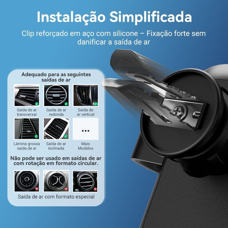 Suporte Veicular Celular Gps Carro AR Condicionado - Vention - Imagem 4