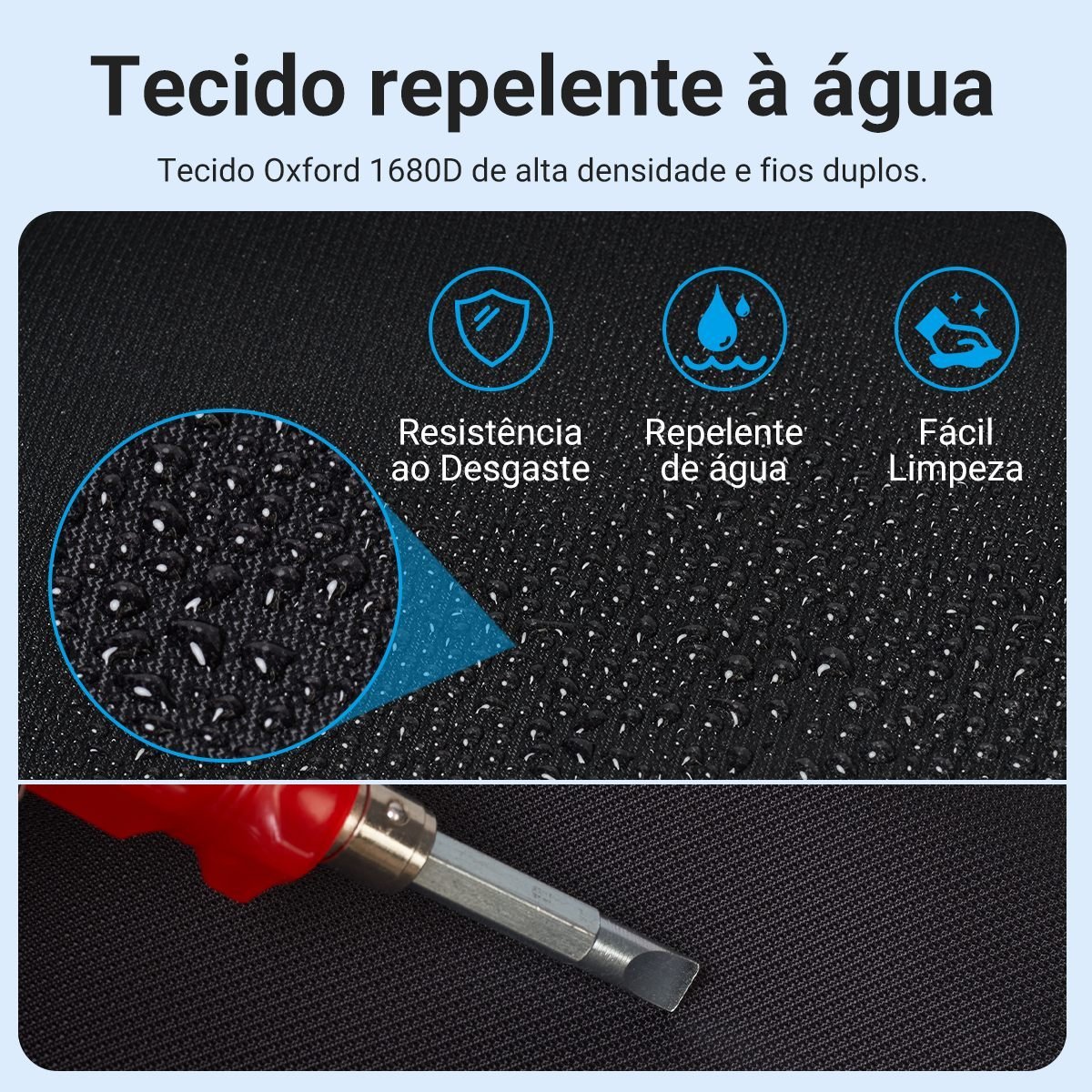 Mochila Executiva Notebook - 15,6'' Impermeável USB - Vention - Imagem 8