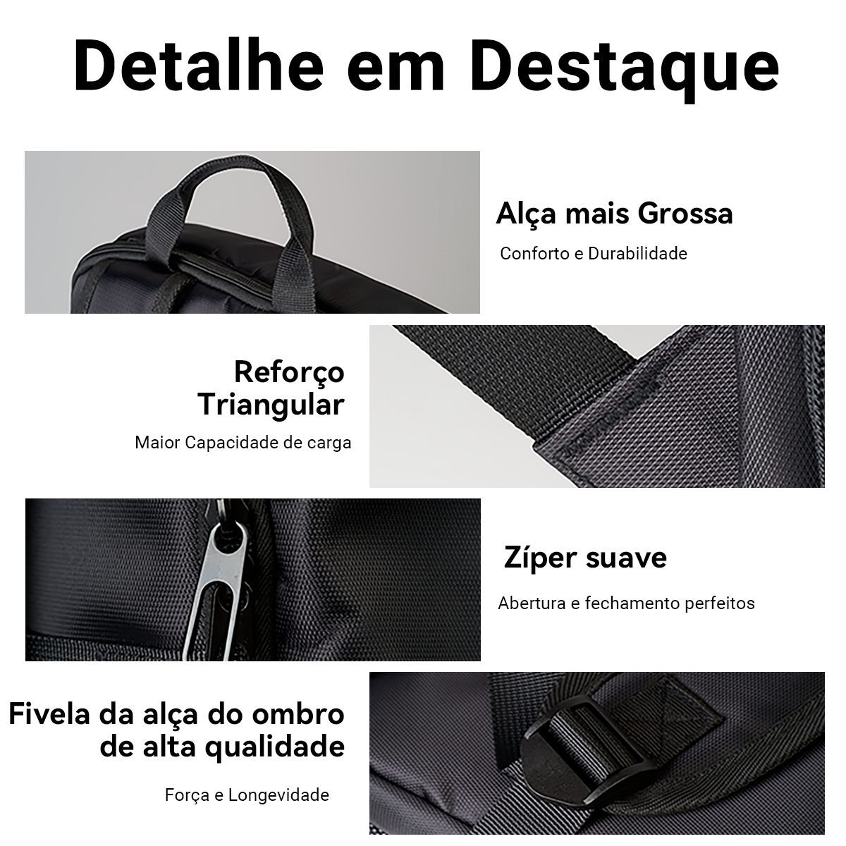 Mochila Premium Executiva Notebook 15,6 Impermeável - Vention - Imagem 5