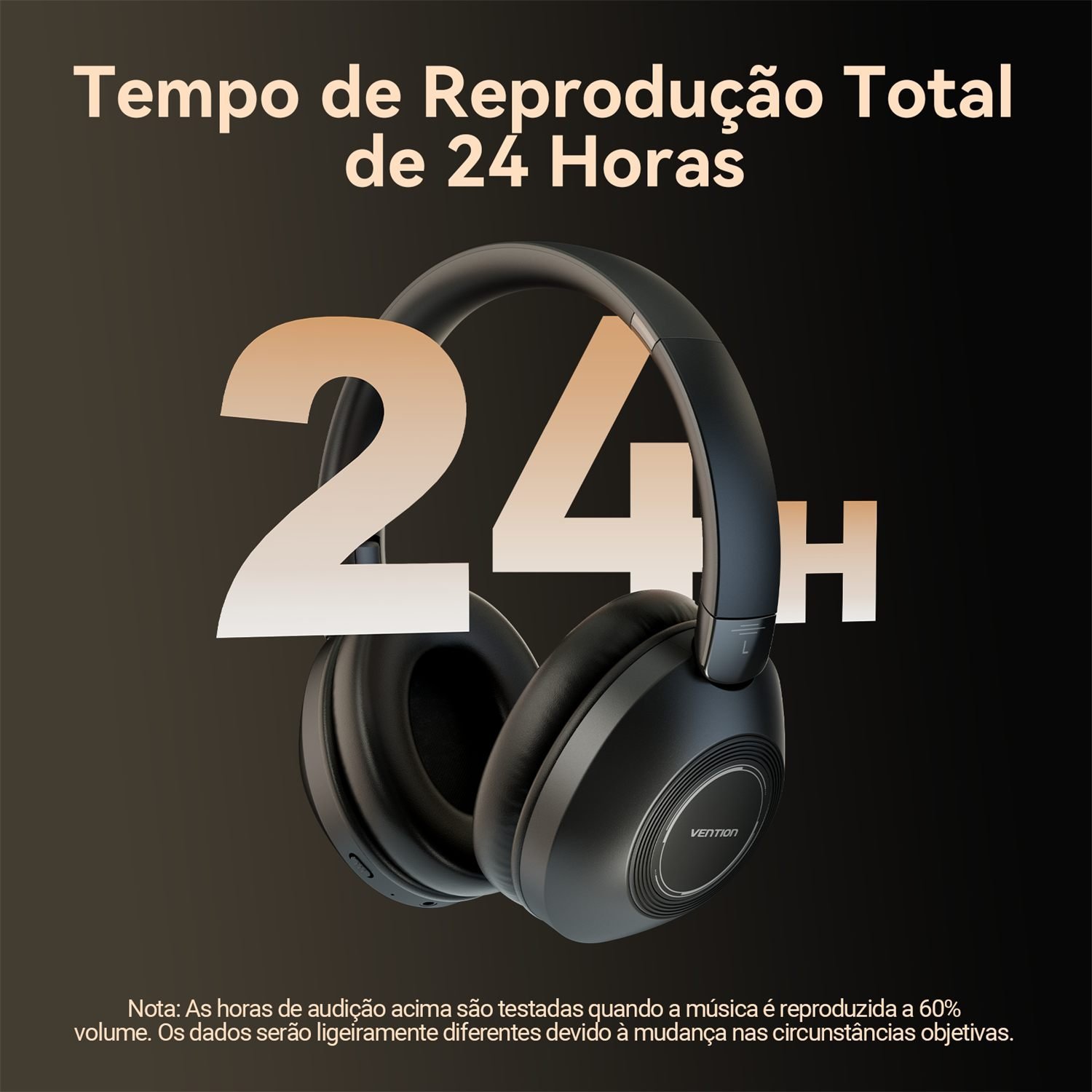 Fones Ouvido Bluetooth 6.0 Pro Sound 24 Hrs - Vention - Imagem 4