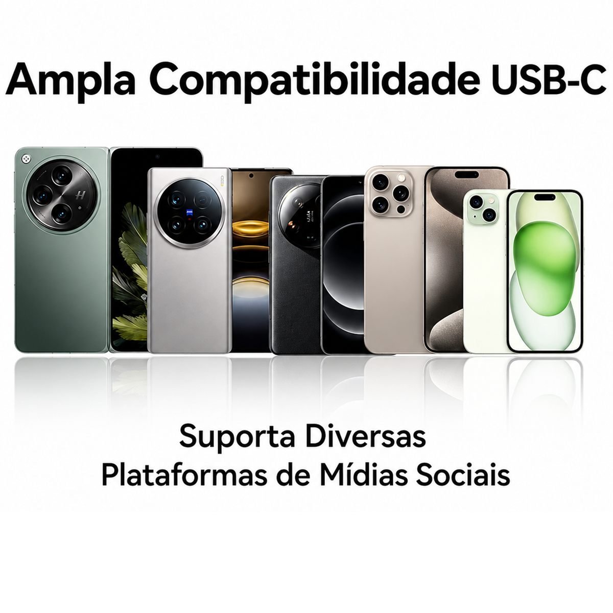 Kit 2 Microfones Lapela Sem Fio Tipo C Profissional - Vention - Imagem 5
