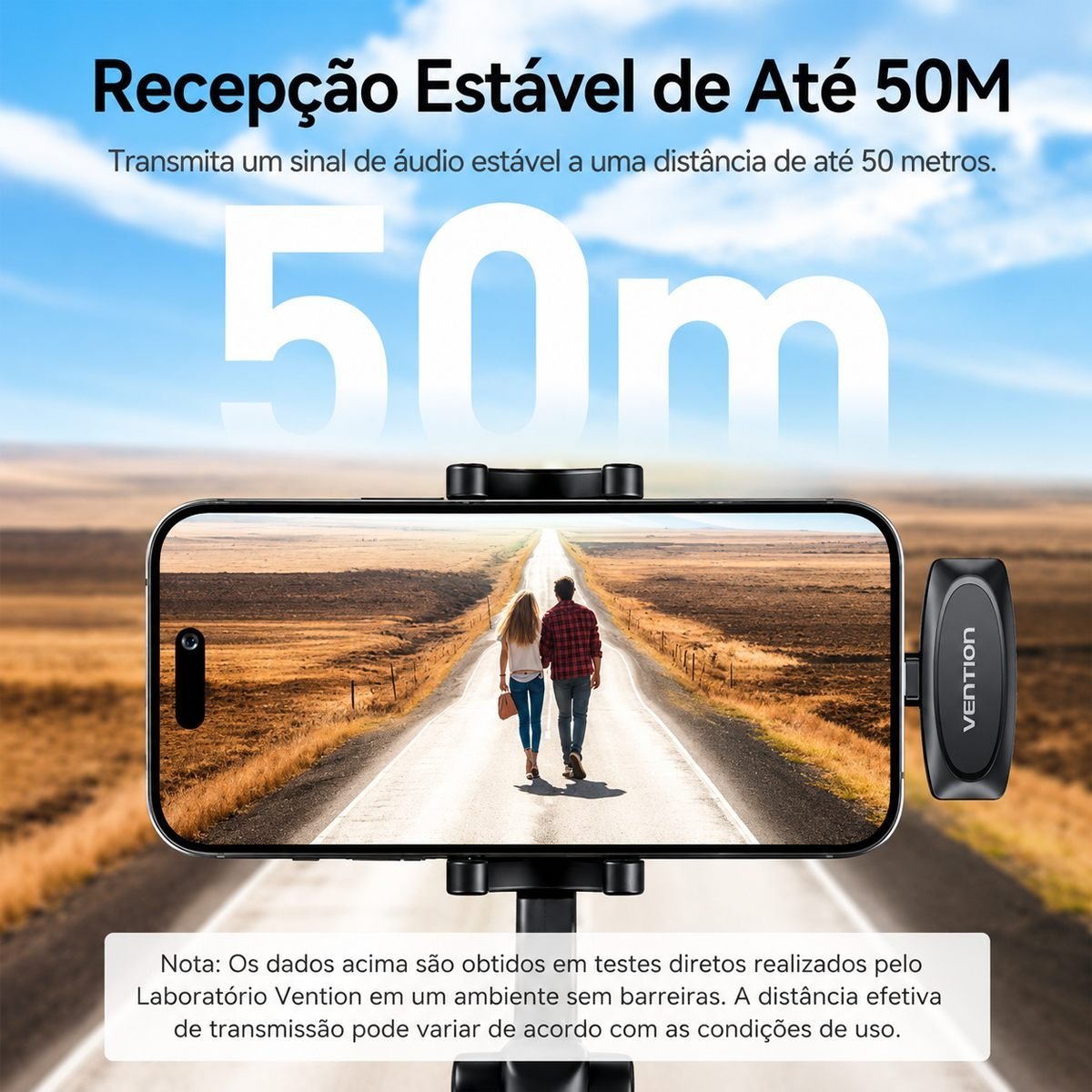 Kit 2 Microfones Lapela Sem Fio USB-C Profissional - Vention - Imagem 8