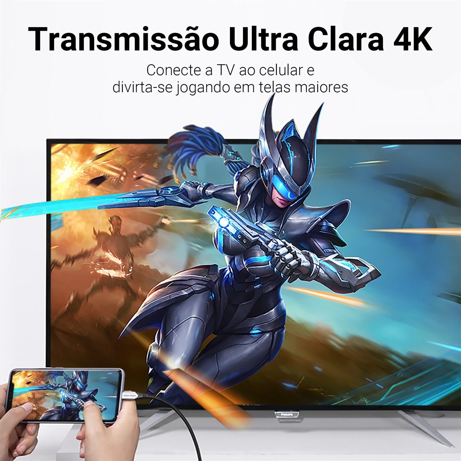 Cabo Carregador Celular USB Tipo C 3.1 60W - Vention - Imagem 4